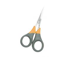 Wedo 9854 - Tijeras de acero fino 4", gris / amarillo