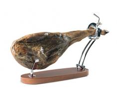 Buarfe Jabugo - Jamonero giratorio plegable, madera haya lacado nogal