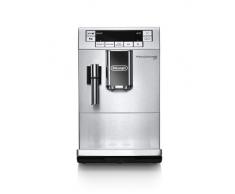 DeLonghi PrimaDonna XS Deluxe - Cafetera Superautomática con 15 Bares de Presión, Espresso y Cappuccino, Muy Estrecha 19.5 cm, Pantalla Digital, Personalización Cafés, 1450 W, ETAM 36.365.MB, Plata