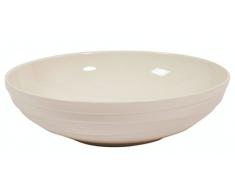 Jamie Oliver Waves - Ensaladera Grande de cerámica de Porcelana Blanca de 32 cm, diseño Moderno y Ultra contemporáneo, para Guardar Frutas o Servir Alimentos, Apto para lavavajillas y microondas