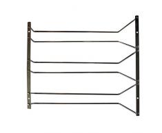 Soporte para Copas de Vino - 34 x 32 x 5,5 cm Soporte de Acero con Tornillos para Champagne, Copas de Vino - Copas Vino Organizador para Hogar Cocina Bar Restaurante