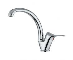 Ambrosiana sei14060000 grifo mezclador fregadero con caña alta, cromo