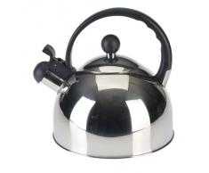 axentia 220353 - Tetera de Acero (2,5 litros), Color Negro