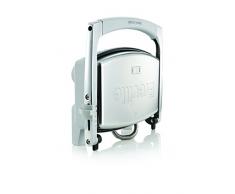 Breville DuraCeramic VST071X Sandwichera de tamaño mediano con revestimiento, 1000 W, 0 db, cerámica, Inox, planchas lisas, color gris