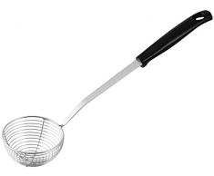 Fackelmann colador, cazo para Colar, cacillo para Olla, Negro, Acero Inoxidable, Centimeters
