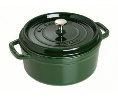 STAUB Cocotte Redonda, Hierro Fundido, Verde basilisco, 24 cm