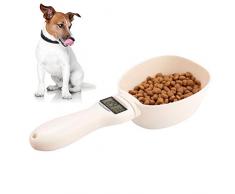 Cuchara Escala para mascotas Cuchara electrónica Cuchara electrónica de alimentos para mascotas Cuchara de pesaje Cuchara precisa Comida para perros Taza de medición Comida para gatos Escala digital
