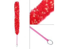 Dilwe Cepillo de Limpieza para Flauta, Práctico Limpiador de Esponja de Nylon Cepillo de Esponja Limpiador de Humedad Accesorio de Instrumento