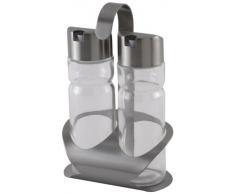 Monix Sabor - Vinagreras de Acero Inoxidable y Cristal, 2 Unidades