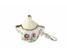 Azucarero colgante pulsera charms Miniblings café dorada
