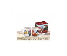 Kids Euroswan Taza, Estampado Cars, Porcelana, Multicolor, 15x10x5 cm