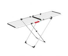 Vileda Doble Tendedero Extensible de Acero y Aluminio, Blanco, 13x0.8x6 cm