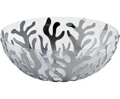 Alessi Mediterraneo frutero con acabado 18/10 acero inoxidable pulido juego de bol y termoplástica ResinSilver