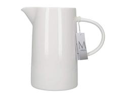 MIKASA cerámica vidriada Agua Jarra, Porcelana, Color Blanco