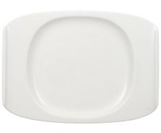 Villeroy & Boch Urban Nature Plato para Desayuno o postres, 27x19,5 cm, Porcelana Premium, Blanco