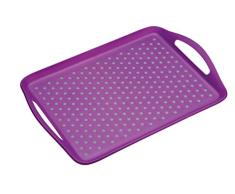 KitchenCraft Bandeja de PlÃ¡stico Antideslizante, Morado, 28.5 x 41 cm