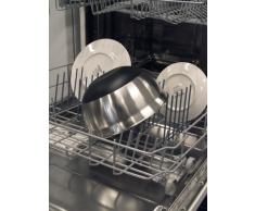 Brabantia 363900 - Juego de 3 Cuencos, 1 l, 1,6 l, 3 l, Acero Mate, Base Color Negro