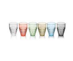 Juego de 6 vasos altos para bebida Tiffany Guzzini