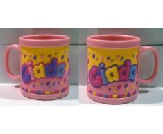 Taza de Plástico, Diseño de Top Model Crems Verde