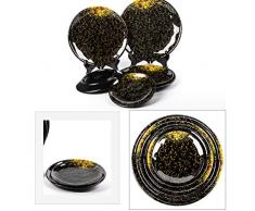 Plato de servir Plato de estilo japonés Juego de vajilla 100% melamina. Decoraciones elegantes y prácticas. superficie lisa Ideal para comidas de fiesta, bocadillos, aperitivos,B