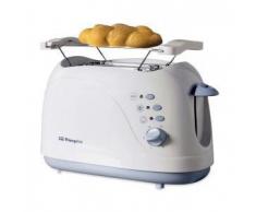 Orbegozo TO3010 Tostador, 750 W, Plástico, 2 Ranuras, Blanco