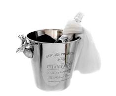 Champañera en Retro Estilo, Champañera, Enfriador de Botellas con Inscripción