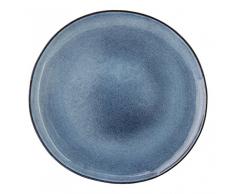 BLOOMINGVILLE Sandrine - Plato (Plato de Cena, Alrededor, Cerámica, Azul, 28,5 cm)