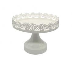 CAPRILO Lote de 2 Expositores de Metal Decorativos Trompa 1 Base de Metal (25 cm.) para Tartas y Cupcakes Repostería. Menaje de Cocina. Cumpleaños y Celebraciones.DC