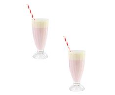 Batidos y copas de helado de Ice Cream American Diner estilo juego de 2