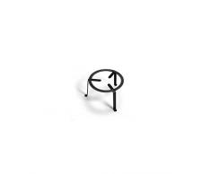 Vaello La Valenciana – Paellera redondo forjado trables, 40 cm, acero, negro, 30 x 40 x 30 cm