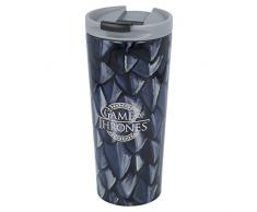 Stor Juego DE Tronos | Termo Café para Llevar - Taza Termica de Viaje Acero Inoxidable 425 ml | Vaso Hermetico para Te o Café sin BPA con Tapa Antigoteo
