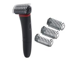 Remington Flex BHT100 – Afeitadora Corporal, Cuchillas de Acero Inoxidable, con Pilas, Uso Seco y Mojado, Negro