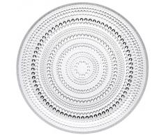 Iittala Kastehelmi 005547 - Plato de Cristal con decoración (31,5 cm), Color Transparente