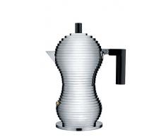 Alessi Cafetera de espresso Pulcina, negro, 150 ml