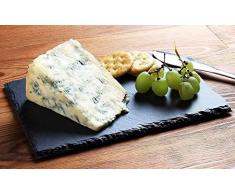 Pizarra para queso – Tabla de Charcuterie, queso y carne, tabla de servir para el hogar, restaurante, café, 3 tizas incluidas