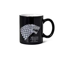 SD toys SDTHBO02063 Taza Cerámica, Stark Game of Thrones, Color Negro/Branco