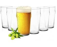 Sendez 6 – Vasos 0,5L Pinta de Cerveza Vaso de Cerveza Pilsen Vasos Pinta Vasos Vasos de Zumo