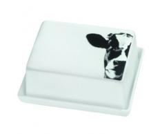 Räder Poesie et Table - Mantequillera, diseño con imagen de vaca Räder desayuno.