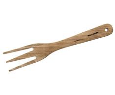 Fackelmann tenedor de trinchar. Tres dientes color madera natural, utensilios de madera para cocina, para trinchar carne asada, cocinar, wood 25x4,5cm, 1ud