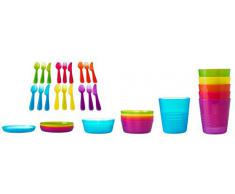 De corte para-edge 36 piezas Para niños de plástico Vajilla De Ikea sin BPA. Producto de gran calidad - Cleva Alute Edition