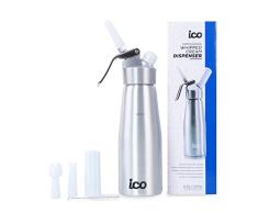 Impeccable Culinary Objects (ICO) Sifon de Cocina Profesional para Espumas y Nata de Aluminio, 500 ml