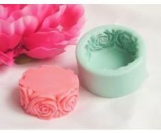 World Of Moulds - Molde de Silicona con diseÃ±o de Flores (7 x 7 x 3,5 cm)