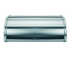 Brabantia 348921 - Panera de Acero con Tapa Deslizante, tamaño Normal, Color Acero Mate