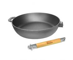 BRA SARTEN Fast Click 481226 26CM Espesor 5.5MM Aluminio Fundido INDEFORMABLE Teflon Antiadherente Mango Desmontable