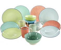 Creatable 17362- Vajilla de 16 piezas, multicolor