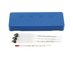 KKmoon 3pcs a juego 0 – 100% Kit comprobador de alcolometri profesionales para alcohol de vino whisky con el termómetro