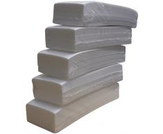 Lote de 500 bandas de papel para depilación con cera (5 paquetes de 100 unidades)