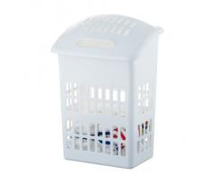 Axentia 282771 - Cesto para la ropa sucia (plástico), color blanco