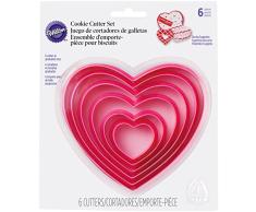 Wilton M128603 - Cortapastas Corazon 2304-115 6 Unidades