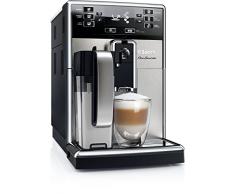 Philips Saeco PicoBaristo Cafetera expreso súper automática, 1850 W, 1.8 litros, Acero Inoxidable, Negro y Plata